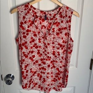 Cute apple-print shell